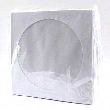 Конверт бумажный для CD/DVD NoName с окном, с клеем (100шт в упаковке)