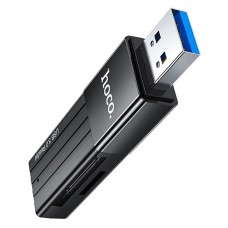 Картридер Hoco HB20 USB3.0, чёрный