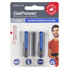 Батарейка GoPower C, LR14 BP2 (12)