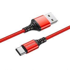 Кабель USB - Type-C Borofone BX54 Ultra bright красный, 1м