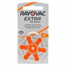 Батарейка Rayovac Extra ZA13 BP6 (60)