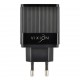 Зарядное устройство Vixion H2c, чёрный (2xUSB, 2.4A, кабель Type-C)