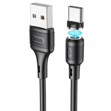 Кабель USB - Type-C Hoco X52 магнитный, чёрный, 1м