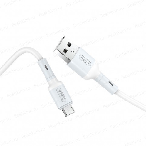 Кабель USB - microUSB Hoco X65 белый, 1м