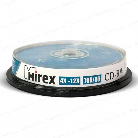 Диск CD-RW Mirex 700MB 4-12x CB10