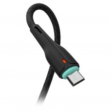 Кабель USB - microUSB Denmen D15V чёрный, 1м