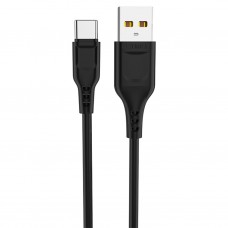 Кабель USB - Type-C Denmen D01T чёрный, 1м