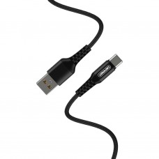 Кабель USB - Type-C Denmen D02T чёрный, 1м