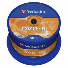 Диск DVD-R Verbatim 4.7GB 16x CB50