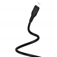 Кабель USB - 8pin Denmen D23L чёрный, 2м