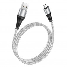 Кабель USB - microUSB Hoco X50 серый, 1м