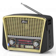 Аудиосистема портативная Ritmix RPR-050, золотистый (FM, MP3, AUX)