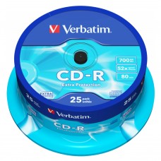 Диск CD-R Verbatim 700Mb 52x CB25