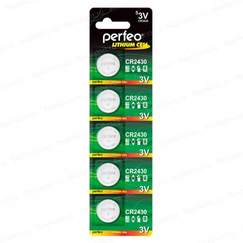 Батарейка Perfeo CR2430 BP5 (100)