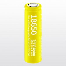 Аккумулятор Yiquan 18650, 1200mAh, Flat Top, светло-жёлтый