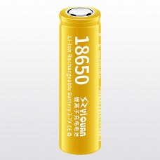 Аккумулятор Yiquan 18650, 2600mAh, Flat Top, жёлтый