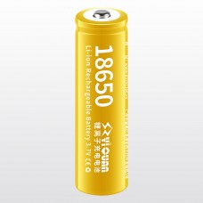 Аккумулятор Yiquan 18650, 2600mAh, Button Top, жёлтый