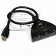 Адаптер 3xHDMI(F) - HDMI(M) NoName A509BK