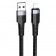 Кабель USB - 8pin Borofone BU35 Influence чёрный, 1.2м