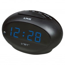 Часы-будильник VST 711/5, чёрный/синий