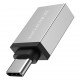 Адаптер Type-C(M) - USB A(F) Borofone BV3, серебристый