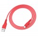 Кабель USB - microUSB Hoco X58 красный, 1м