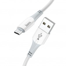 Кабель USB - microUSB Hoco X70 белый, 1м