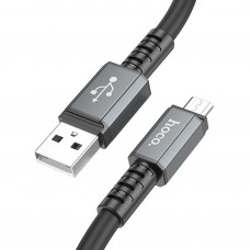 Кабель USB - microUSB Hoco X85 чёрный, 1м
