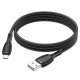 Кабель USB - microUSB Borofone BX86 Advantage чёрный, 1м