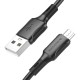Кабель USB - microUSB Borofone BX80 Succeed чёрный, 1м