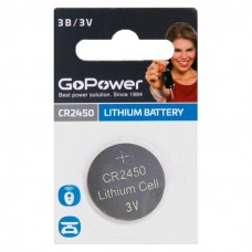 Батарейка GoPower CR2450 BP1 (40)