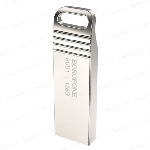 USB накопитель Borofone BUD1 128GB USB2.0, серебристый