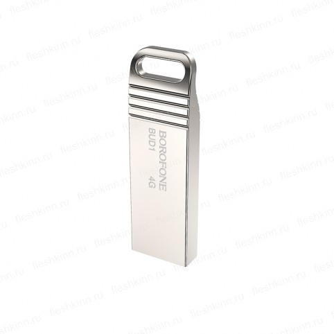 USB накопитель Borofone BUD1 4GB USB2.0, серебристый