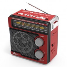Аудиосистема портативная Ritmix RPR-202, красный (FM, MP3)