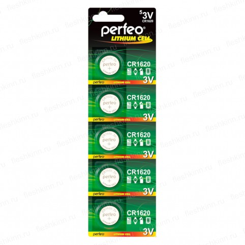Батарейка Perfeo CR1620 BP5 (100)