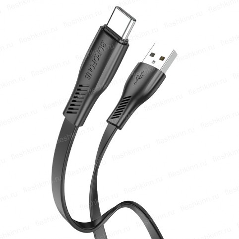 Кабель USB - Type-C Borofone BX85 Auspicious чёрный, 1м