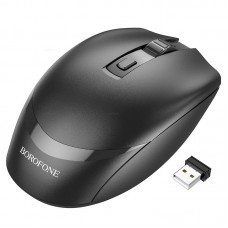 Мышь беспроводная Borofone BG7, чёрный (USB)