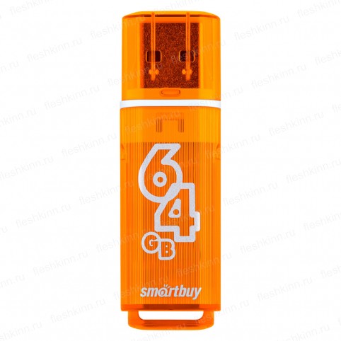 USB накопитель SmartBuy Glossy 64GB USB2.0, оранжевый