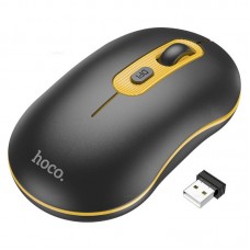 Мышь беспроводная Hoco GM21 чёрный/жёлтый (USB)