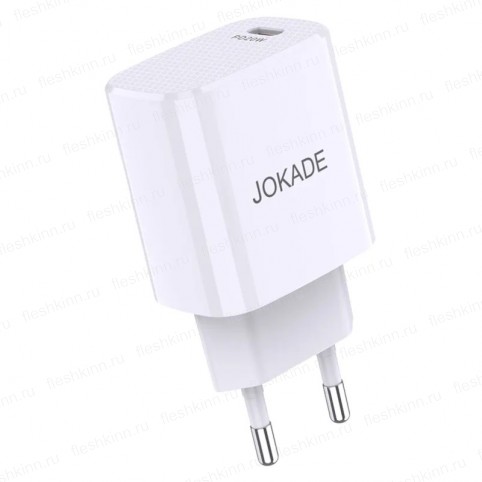 Зарядное устройство Jokade JB043, белый (PD, 1xUSB-C, 20W)