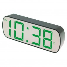 Часы-будильник VST 895Y/4, чёрный/ярко-зелёный