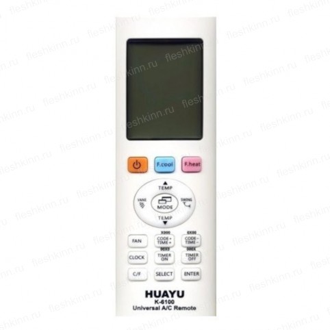 Пульт ДУ для кондиционеров Huayu K-6100 универсальный