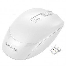 Мышь беспроводная Borofone BG7, белый (USB)