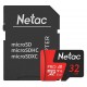 Карта памяти Netac P500 Extreme Pro microSDHC 32GB class10 UHS-I A1 + SD адаптер (100)