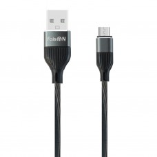 Кабель USB - microUSB FaisON K-X41 чёрный, 1м