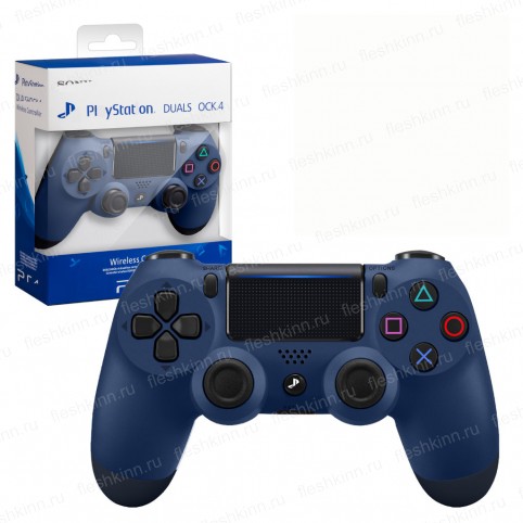 Геймпад беспроводной PS 4 G2, тёмно-синий, коробка (PS4)