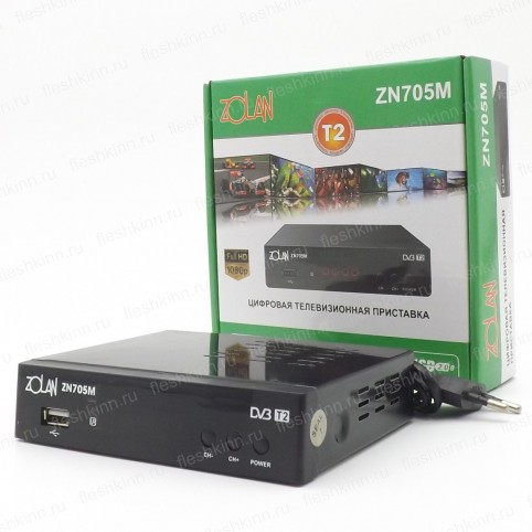 Цифровой DVB-T2 ресивер Zolan ZN705M
