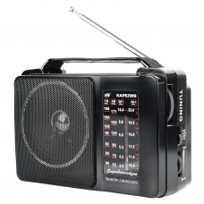 Радиоприёмник VS Карелия VS_D1028 (AM/FM/TV/SW1/SW2), чёрный