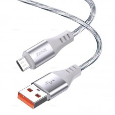 Кабель USB - microUSB Jokade JA030 серебристый, 1м