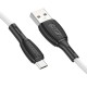 Кабель USB - microUSB Borofone BX86 Advantage белый, 1м